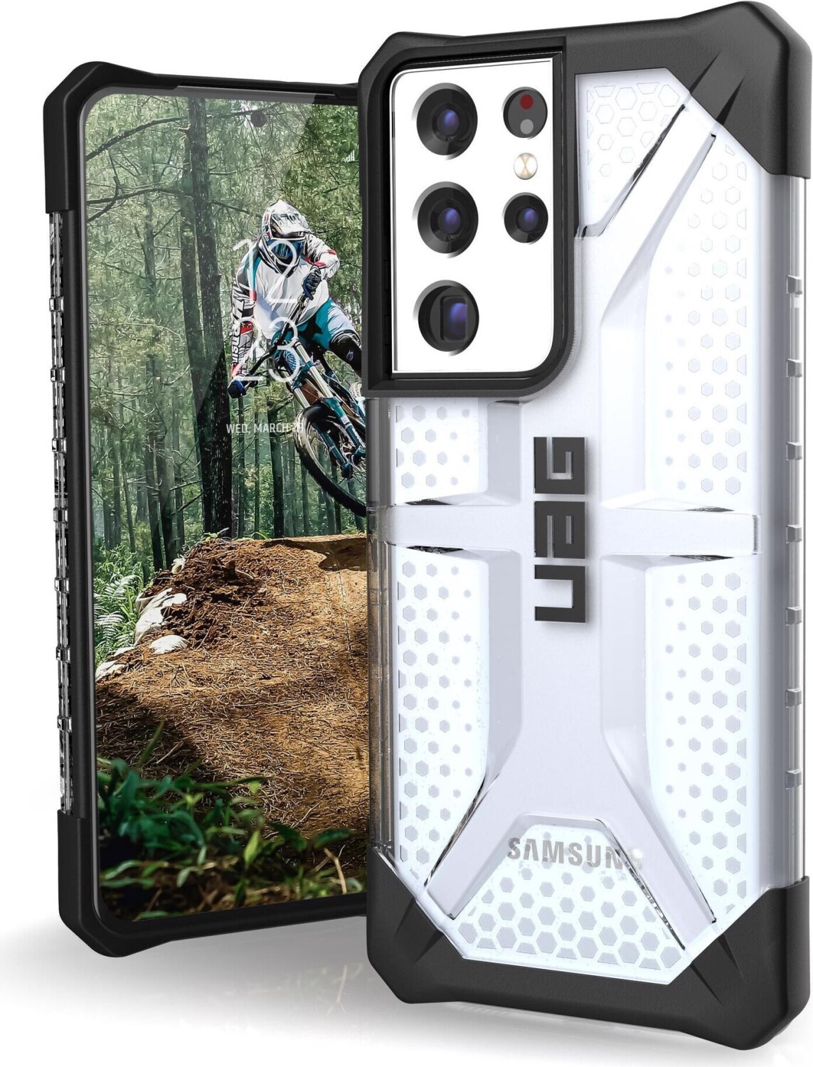 28% Rabatt auf Urban Armor Gear Plasma (Galaxy S21 Ultra), Smartphone Hülle, Weiss, Transparent