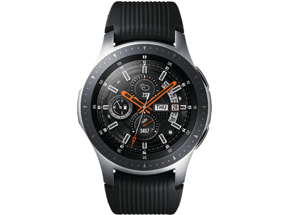 Smartwatch Samsung Galaxy Watch 46mm Edelstahl inklusive zwei Ersatzarmbändern für 229€ (Vergleich: 259€)