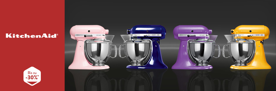 Kitchenaid Küchenmaschine Artisan 5KSM150PS + 5K5GB Glas­schüs­sel für 429€