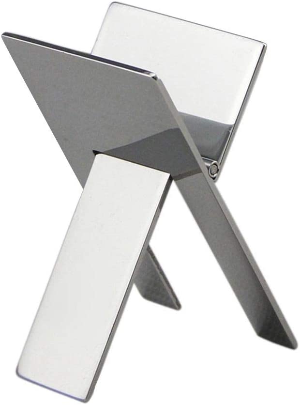 Topker Stainless Steel Cigar Holder Bracket Foldable Stand Rack Cigar Cigarette Display Shelf 