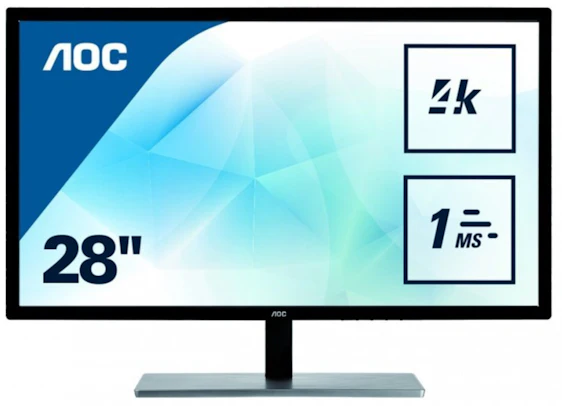 AOC U2879VF für 212€ - 28" UHD-Monitor mit TN-Panel und 1ms Reaktionszeit