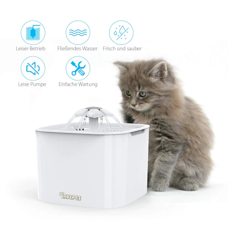 Katzenbrunnen Organischer Filter mit 2 Aktivkohlefilter 2L