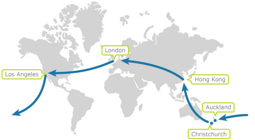 In 20 Tagen um die Welt – Weltreise für 1009€ ab London über Los Angeles, Neuseeland und Hong Kong