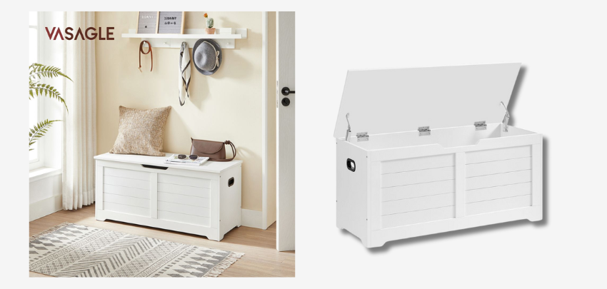 Vasagle Sitztruhe für 49€ - minimalistisches Design, reichlich Stauraum, bis 100kg belastbar