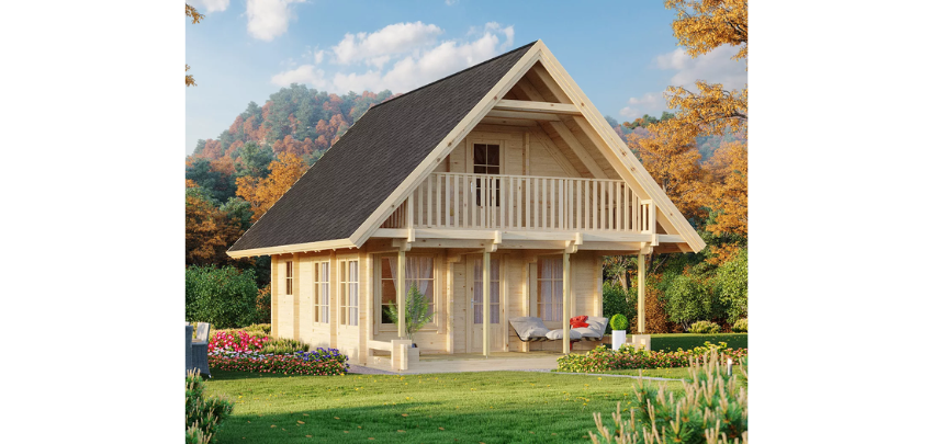 Fjordholz Ferien- und Freizeithaus "Bern 90" für 32.153€ - aus nordischem Fichtenholz, 79,66m2 Gesamtfläche