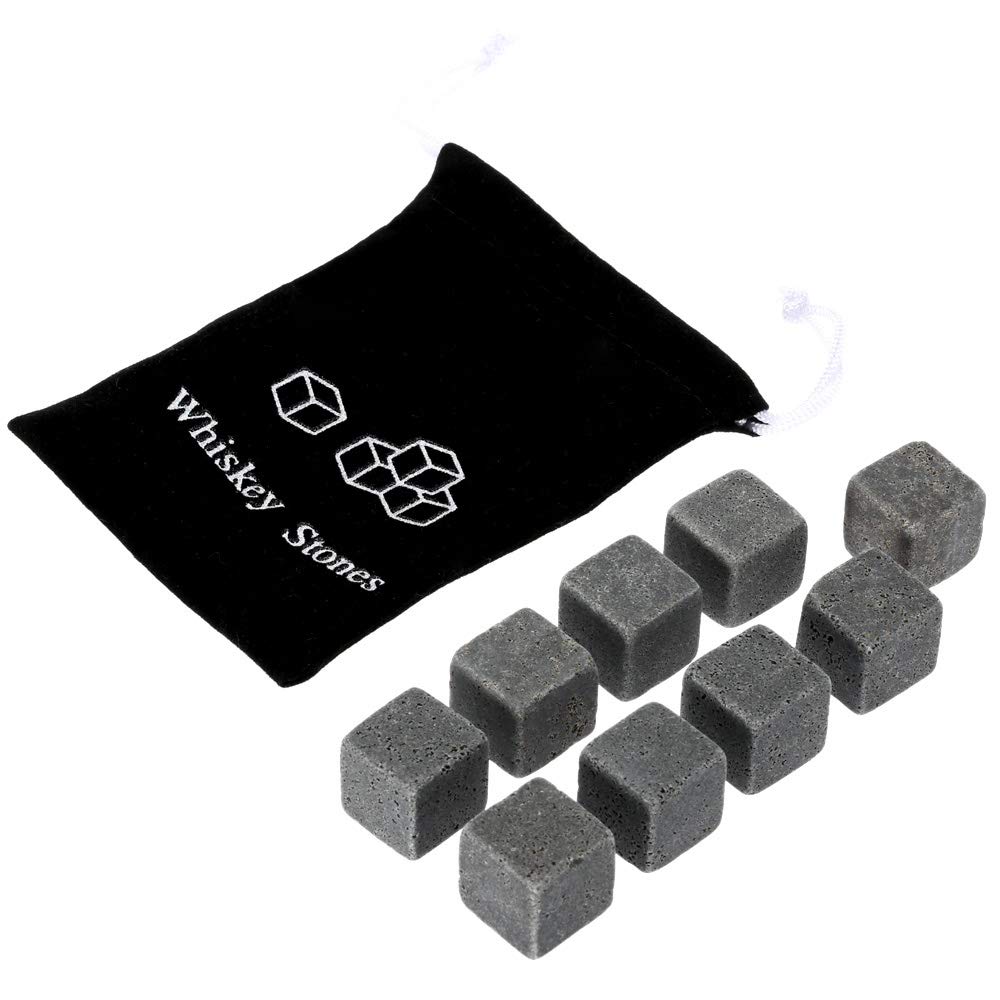 9 Stücke Whisky Stones  Eissteine  mit Beutel