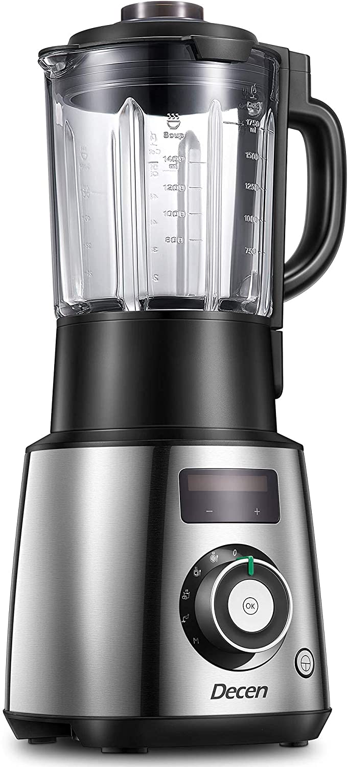 50% off Standmixer Mixer Smoothie Maker, Decen Smoothie Mixer Blender 1500W Hochleistungsmixer mit Wärmefunktion