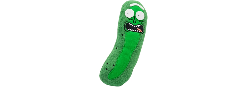 Rick &amp; Morty "Pickle Rick" aus Stoff für 1€ - Plüsch-Gurke, 19 x 6cm