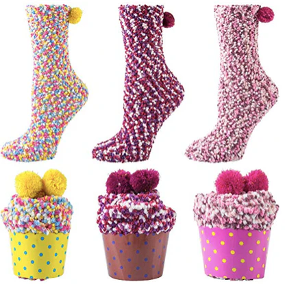 YSense 3Paar Cupcake Kuschelsocken Geschenk Box für 8,99€