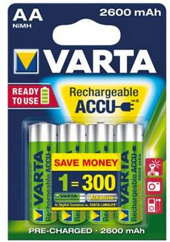 40 Varta Professional Mignon AA Akkus (2600mAh) für 47€ - 10x 4-er Blister