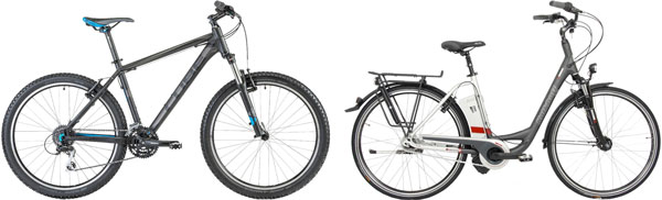 150€ Gutschein für E-Bikes und 50€ Gutschein für Mountainbikes bei liquid-life - Cube 2013er Fahrrad für 409€