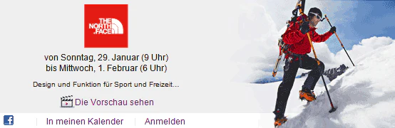 The North Face Sale bei vente-privee ab Sonntag, 9 Uhr