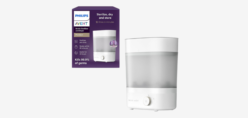 Philips AVENT Sterilisator für 80€ - keimtötend, 6 Minuten, trocknet schnell