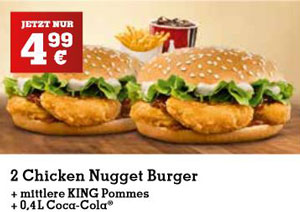 Burger King Gutscheine März 2014 - neues PDF zum Download - gilt auch für Dessert