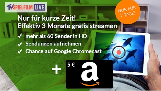 3 Monate TV Spielfilm streamen für 4,98€ - mit 5€ Amazon Gutschein 😍📺