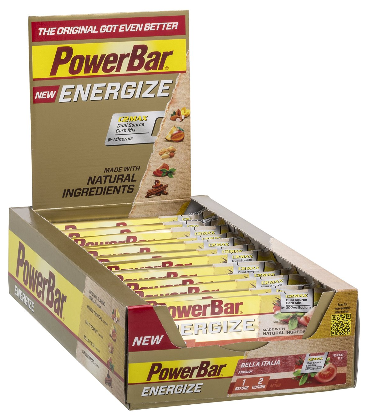 PowerBar Bella Italia für 22€ – Kohlenhydrat-Riegel im 25er-Pack mit Tomatengeschmack
