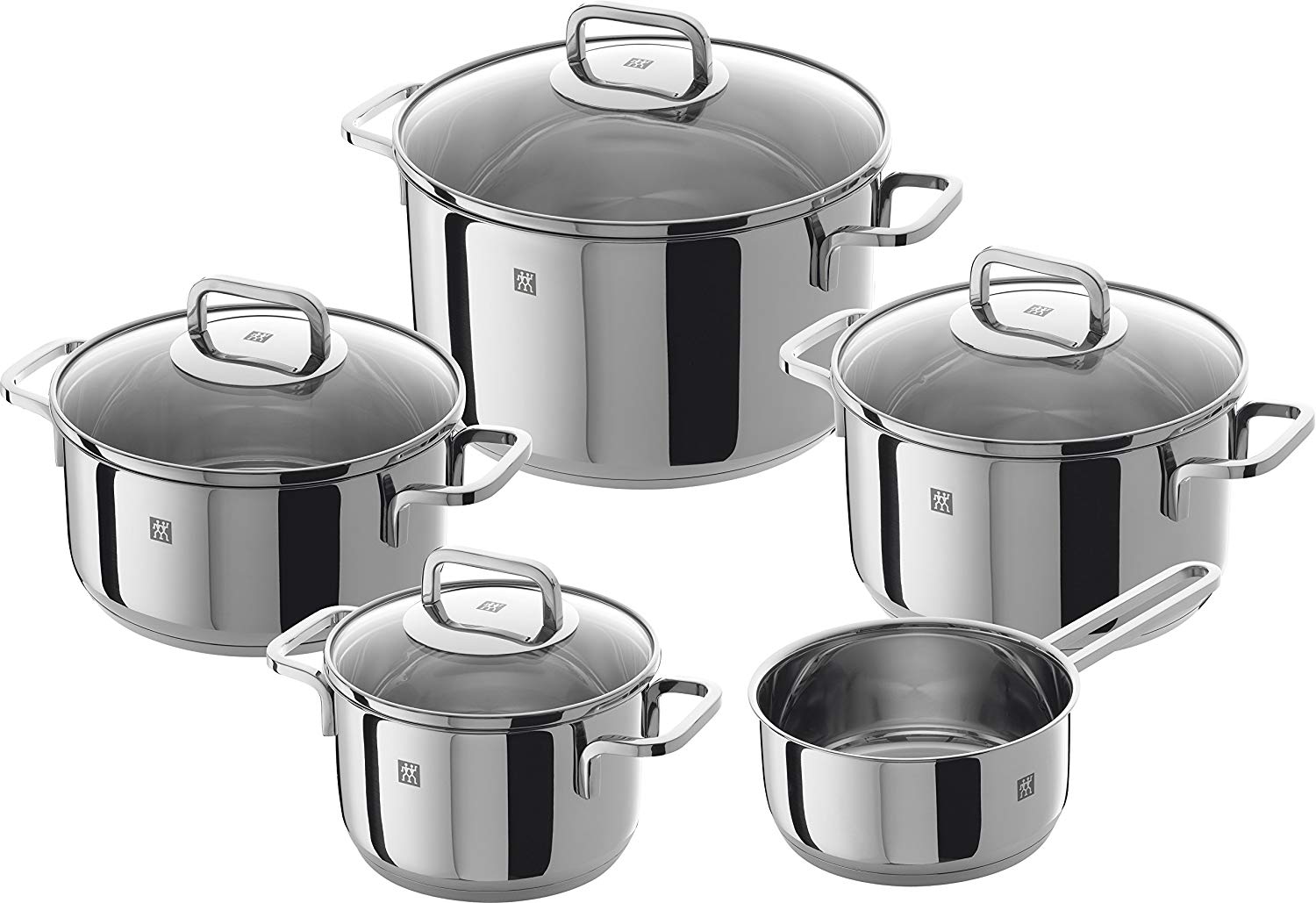 ZWILLING 65060-000-0 Quadro Kochgeschirrset, induktionsgeeignet, 5-teilig