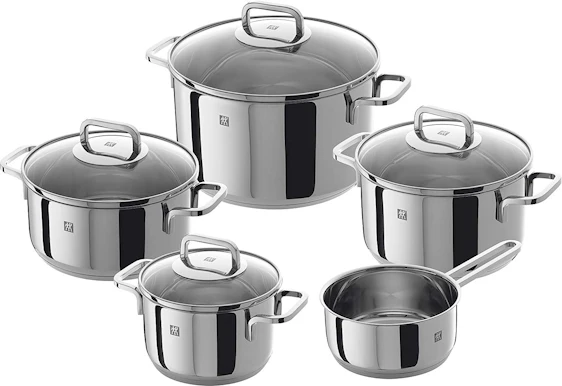 ZWILLING 65060-000-0 Quadro Kochgeschirrset, induktionsgeeignet, 5-teilig
