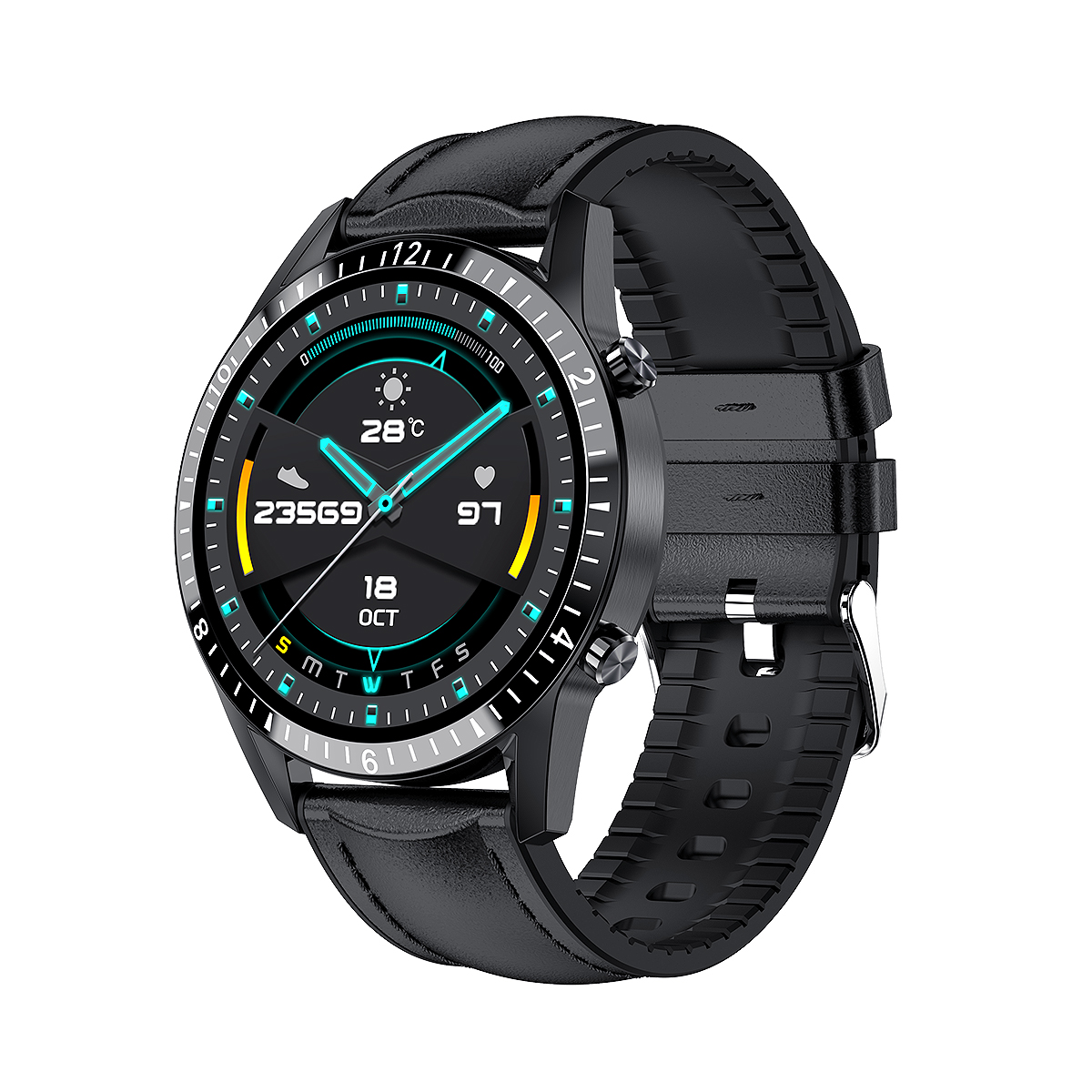 Smart Watch 2020 Ver. Uhren für Männer Frauen Fitness Tracker Blutdruckmessgerät Blutsauerstoffmessgerät Herzfrequenzmesser IP67 Wasserdicht