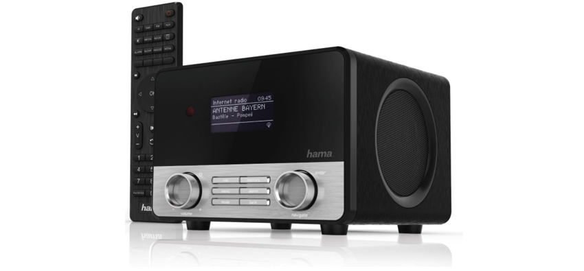Hama Internetradio IR110M für 109€ - WLAN, Fernbedienung, USB-Anschluss, Wifi-Streamingfunktion, Multiroom