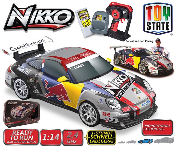 Vorbei! Nikko RC Elite-Line Red Bull Porsche 911 GTR RS 1:14, Fahrzeuge für 38,54 EUR inkl. VSK