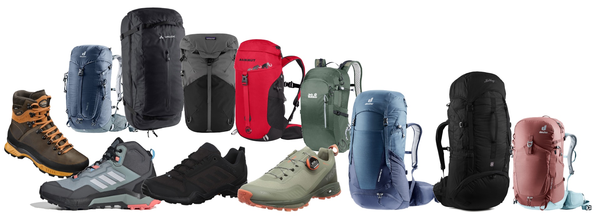 Wanderschuhe-Wanderrucksack