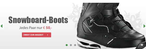Günstige Ski- und Snowboardausrüstung bei B.O.C. - z.B. Snowboard-Boots für 50€