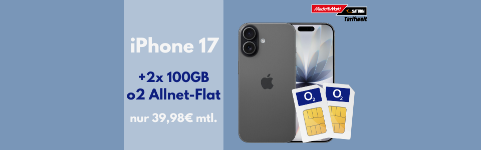 iPhone 17 o2 Doppelkarte 100GB