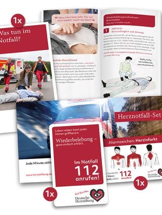 Gratis Herznotfall-Set der Herzstiftung ❤ Was tun bei Herzinfarkt oder Herzstillstand?