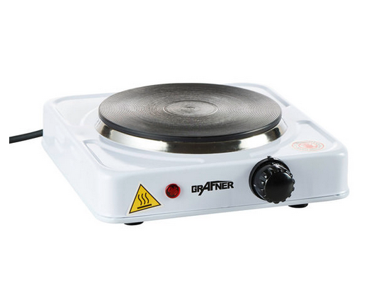 Kochplatte 1000 Watt, 155mm, schwarz oder weiss