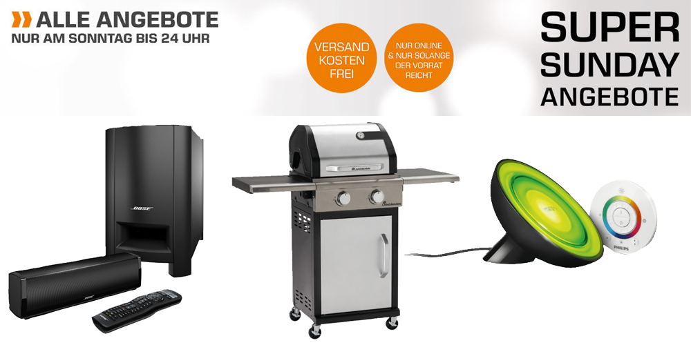 Saturn Super Sunday am 10.07.2016 - z. B. Bose Cinemate15 für 349€