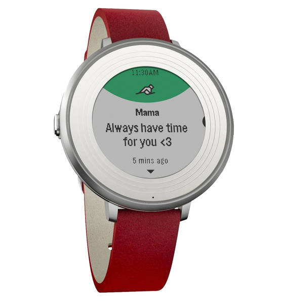 Pebble Time Round Smartwatch für 163€ - mit integriertem Mikrofon und Schnellladefunktion