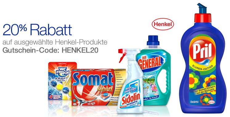 20% Rabatt auf Henkel Reinigungs Produkte bei Amazon *UPDATE*