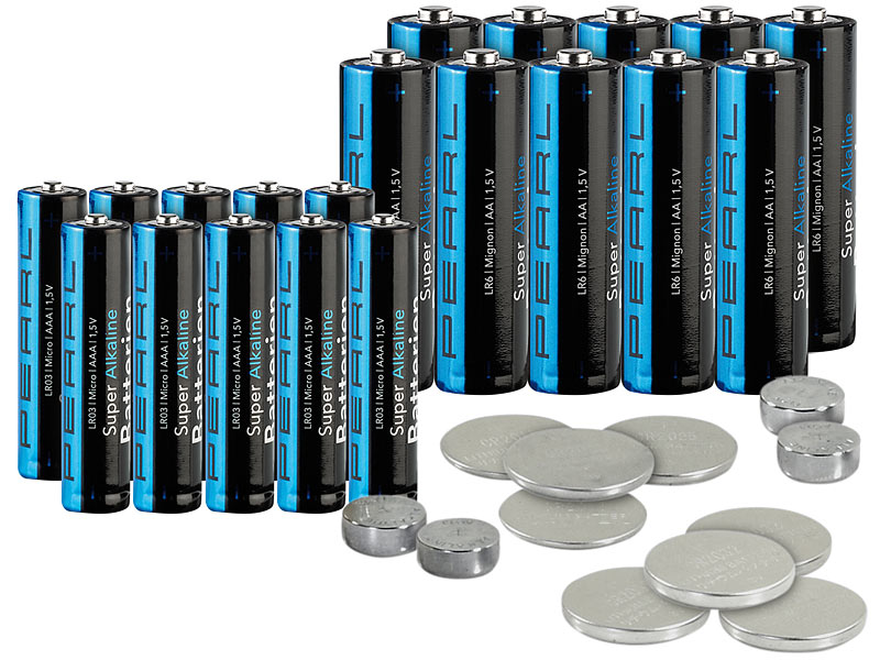 Batterie-Set 32-teilig mit Alkaline- und Lithium-Zellen nur 4,90€