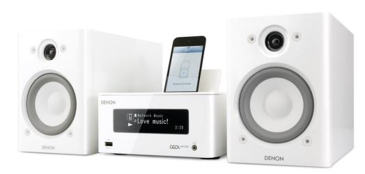  Denon CEOL piccolo Netzwerk Kompaktanlage in weiß für 280€ - 2x 65 Watt, Internetradio, DLNA, AirPlay, iPod-Dock, App Steuerung 