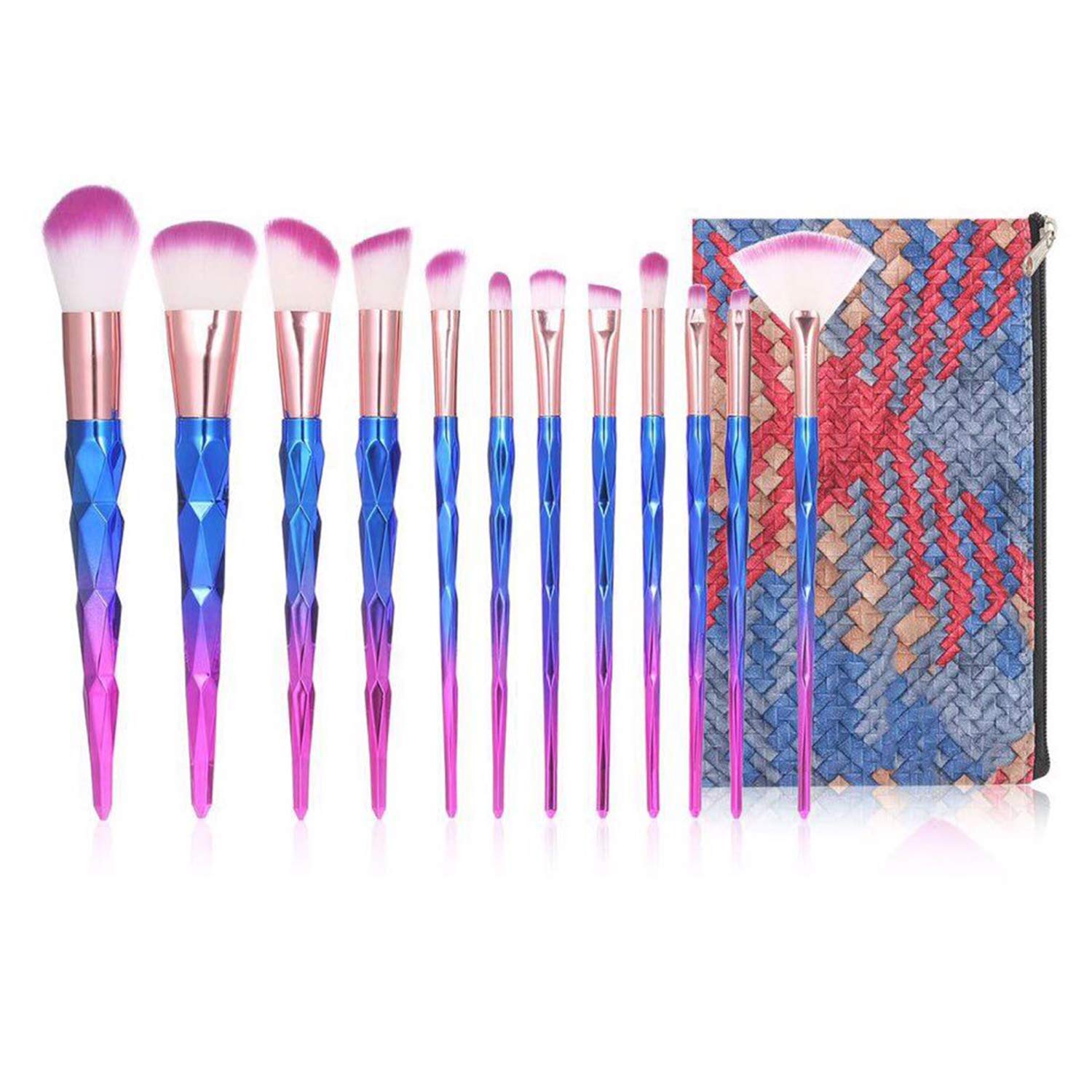 Kosmetik Pinsel Kit mit Reisetasche für Foundation