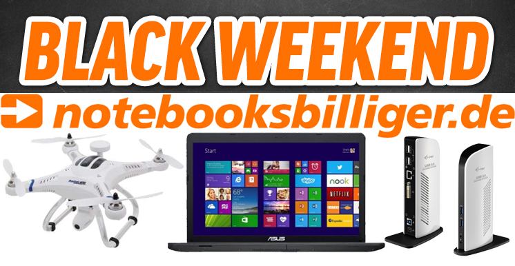 Black Weekend bei Notebooksbilliger.de - z.B. Asus F553SA-XX124T 15,6 Zoll Notebook für 303€ inkl. Versand