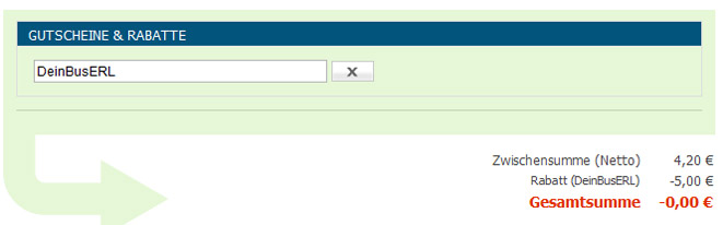 5€ Gutschein für DeinBus - kostenlose Fahrten möglich
