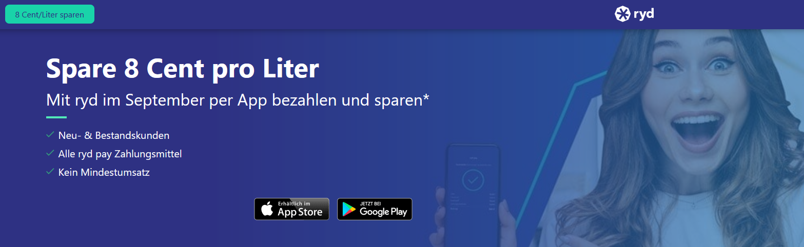Letzte Chance! ryd Pay bei Aral: 3 Euro geschenkt » Zahlung per App an über 1.000 Tankstellen ⛽