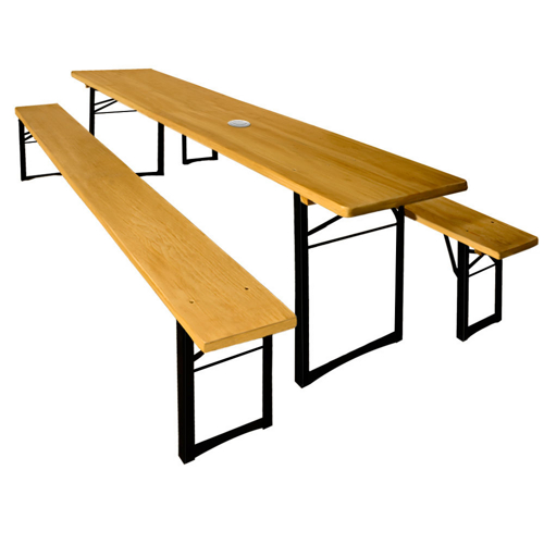 Komplette Bierzeltgarnitur (Tisch + 2 Bänke) für nur 54,90 EUR inkl. Lieferung