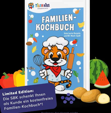 Gratis TigerKids - Kochbuch 2026 bestellen!