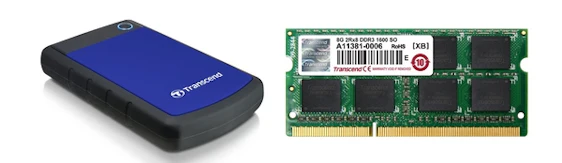 Bis zu 30% Rabatt auf ausgewählte Transcend Produkte – SSD, MediaPlayer und SD Karten