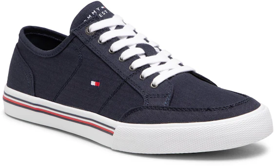 Tommy Hilfiger Core Corporte Textile Sneaker (FM0FM03390) desert sky 19% günstiger