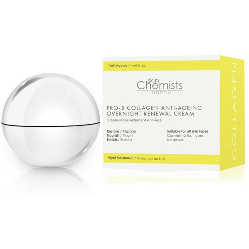 50% Nachlass auf Skin Chemists Pro-5 Collagen Anti-Ageing Overnight Renewal Cream (50 ml)