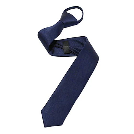 Männer Jungen Zipper Tie Solide Pre-band-Geschäfts-dünne Krawatte Partei-Hochzeit Verein Anzug Krawatte