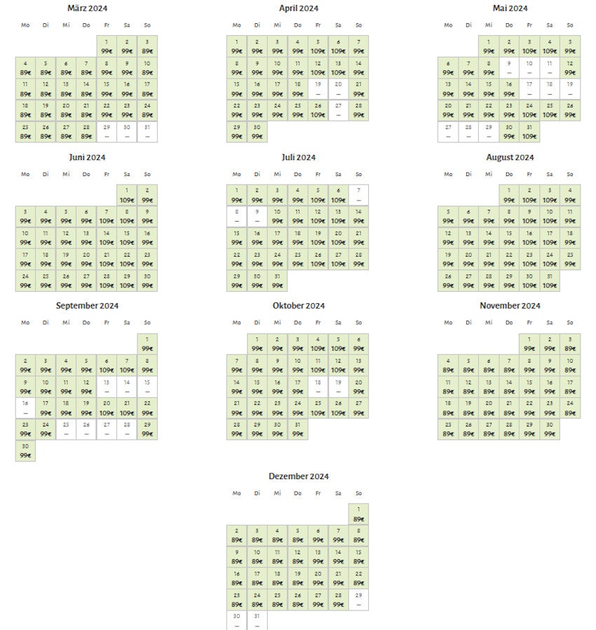 corendon-village-amsterdam-buchungskalender-bis-dezember-2024