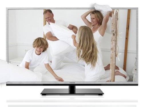Toshiba 40TL938G 40" 3D LED-Backlight-Fernseher (Full-HD, 200Hz AMR, DVB-T/-C, DLNA) in silber für 399€