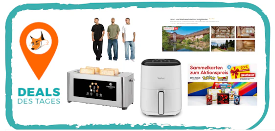 Deals des Tages ✔️ Top 5 Highlights: Angebote & Schnäppchen 🦊