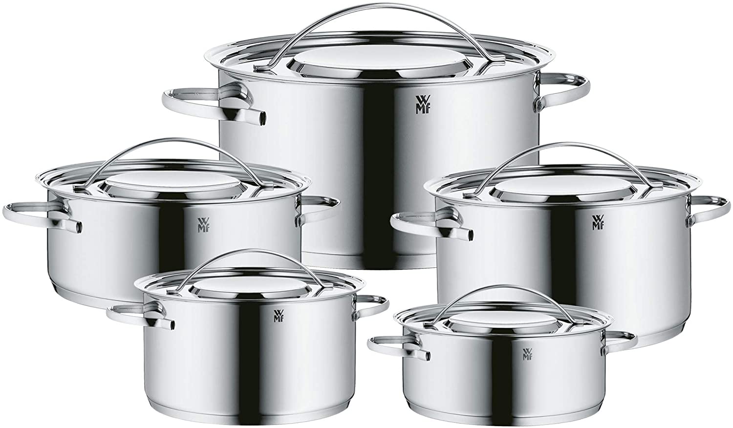 Bestpreis! WMF Gala Plus für 98€ – 5-teiliges Kochtopf-Set