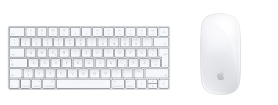 Apple Magic Keyboard + Apple Magic Mouse 2 für 125€ - Tastatur und kabellose Maus in Weiß
